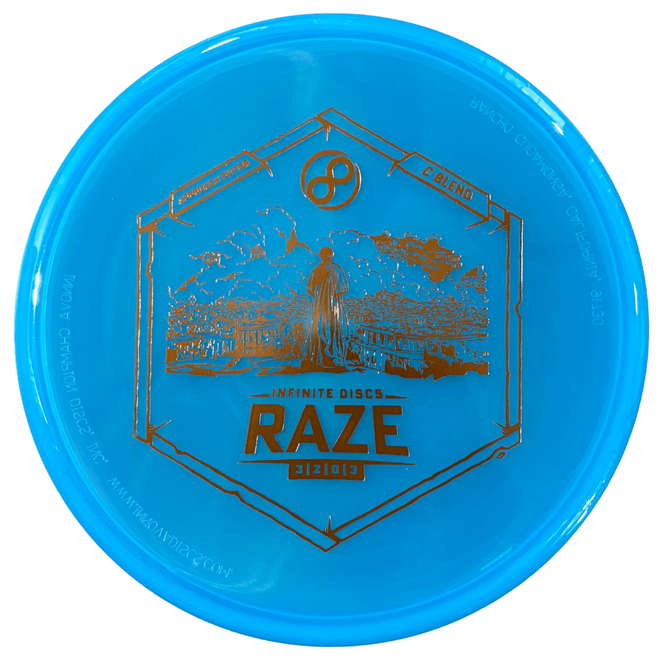 Blue Infinite Discs Raze C Blend disc golf disc
